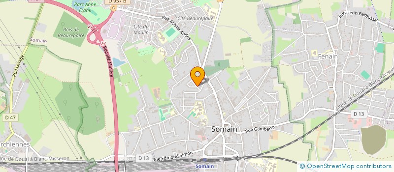 localisation de l'entreprise MADAME EMILIE DELAUNE  ORCHIES