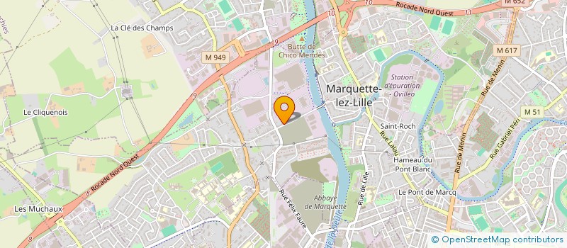 localisation de l'entreprise MADAME EMILIE DELAVENNE  MARQUETTE-LEZ-LILLE