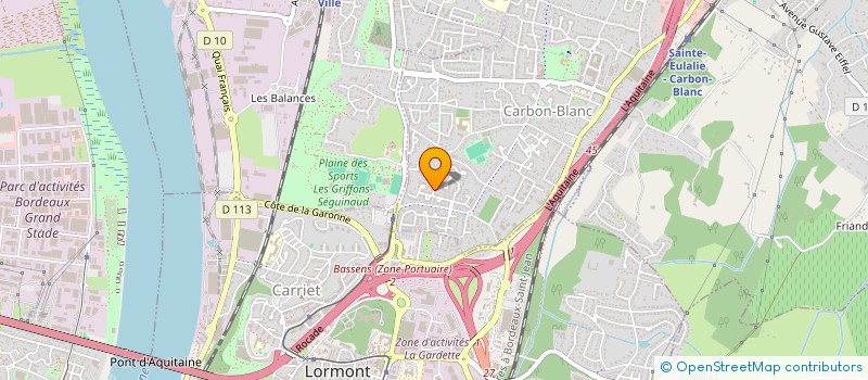 localisation de l'entreprise MADAME EMILIE DELHEZ  CARBON-BLANC