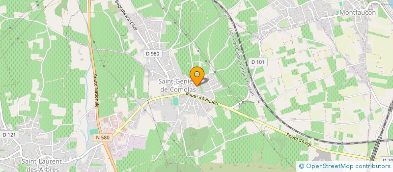 localisation de l'entreprise MADAME EMILIE DELORME à SAINT-GENIES-DE-COMOLAS