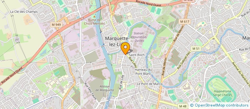 localisation de l'entreprise MADAME EMILIE DELVART  MARQUETTE-LEZ-LILLE