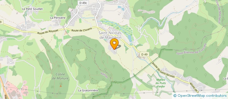 localisation de l'entreprise MADAME EMILIE DEPESME  SAINT-NICOLAS-DE-MACHERIN