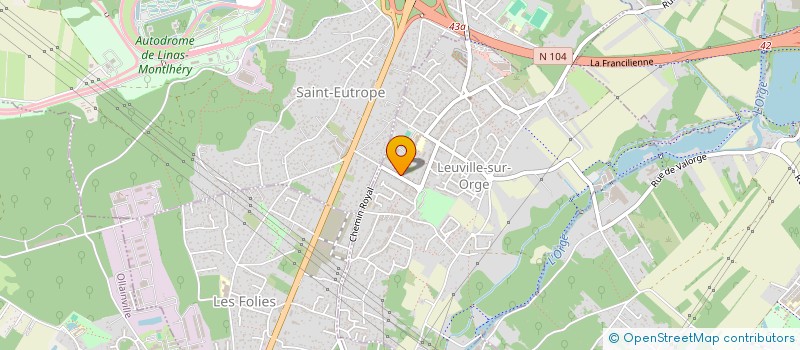 localisation de l'entreprise MADAME EMILIE DEPLANO à LEUVILLE-SUR-ORGE