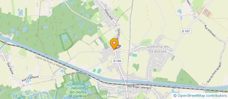 localisation de l'entreprise MADAME EMILIE DERAMAUX  CUINCHY