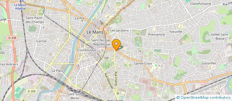 localisation de l'entreprise MADAME EMILIE DERRE à LE MANS