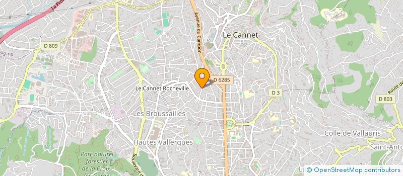 localisation de l'entreprise MADAME EMILIE DESBARRES à LE CANNET