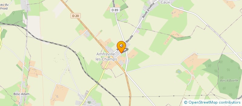 localisation de l'entreprise MADAME EMILIE DESCHAMPS  AMFREVILLE-LES-CHAMPS