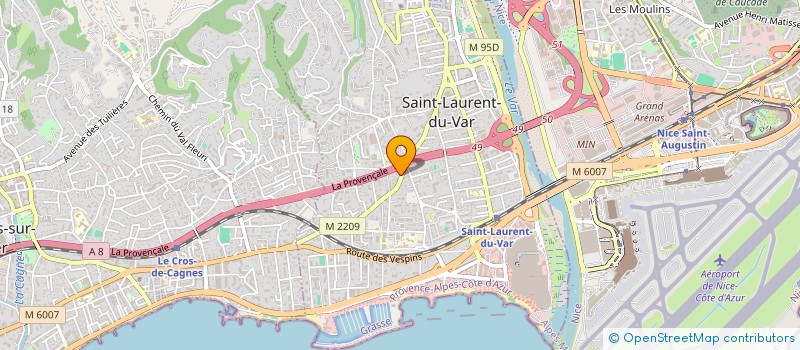 localisation de l'entreprise MADAME EMILIE DESMOULIN  SAINT-LAURENT-DU-VAR