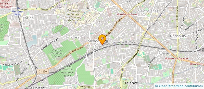 localisation de l'entreprise MADAME EMILIE DESTANDEAU  TALENCE