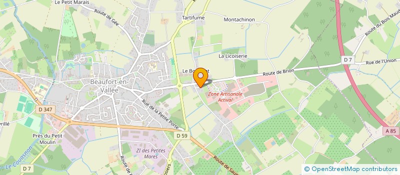 localisation de l'entreprise MADAME EMILIE DI CATERINO  BEAUFORT-EN-ANJOU