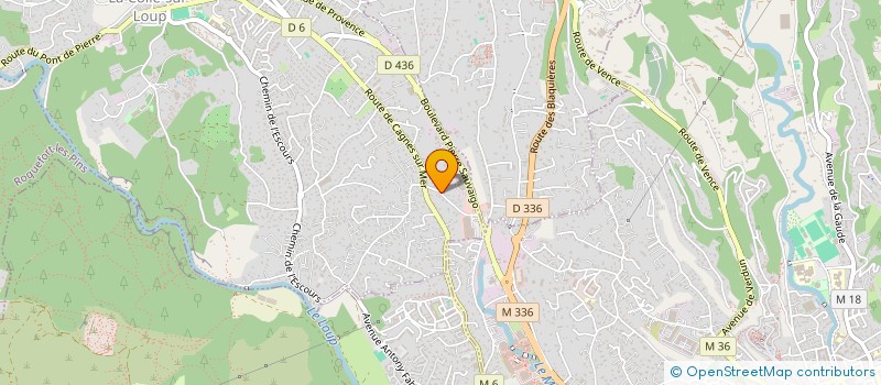 localisation de l'entreprise MADAME EMILIE DI GIORGIO  LA COLLE-SUR-LOUP