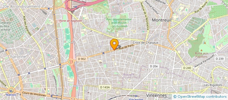 localisation de l'entreprise MADAME EMILIE DI NUNZIO à MONTREUIL