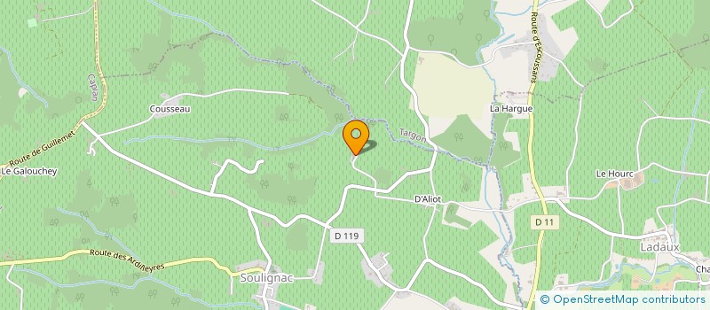 localisation de l'entreprise MADAME EMILIE DIAZ-HEREDERO  SOULIGNAC