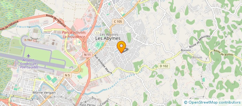 localisation de l'entreprise MADAME EMILIE DOMINIQUE à LES ABYMES