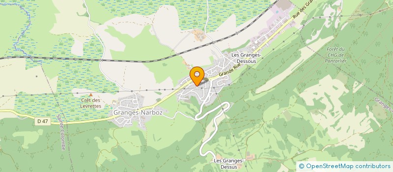 localisation de l'entreprise MADAME EMILIE DORNIER  GRANGES-NARBOZ