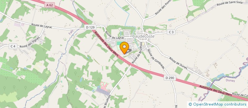 localisation de l'entreprise MADAME EMILIE DOUSTIN  CAUDECOSTE