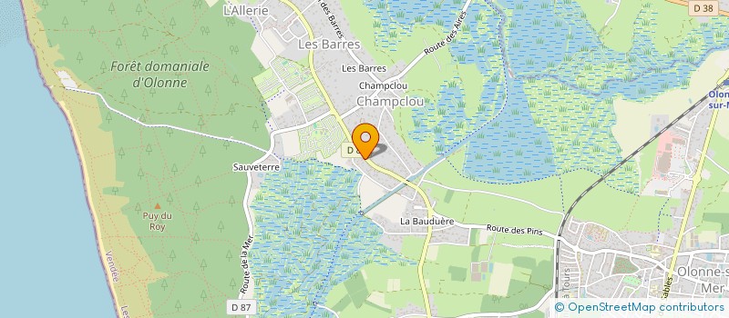 localisation de l'entreprise MADAME EMILIE DROUET à LES SABLES D'OLONNE