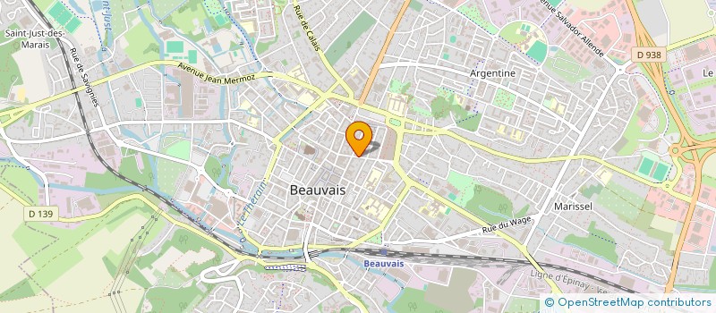 localisation de l'entreprise MADAME EMILIE DRUJON  BEAUVAIS