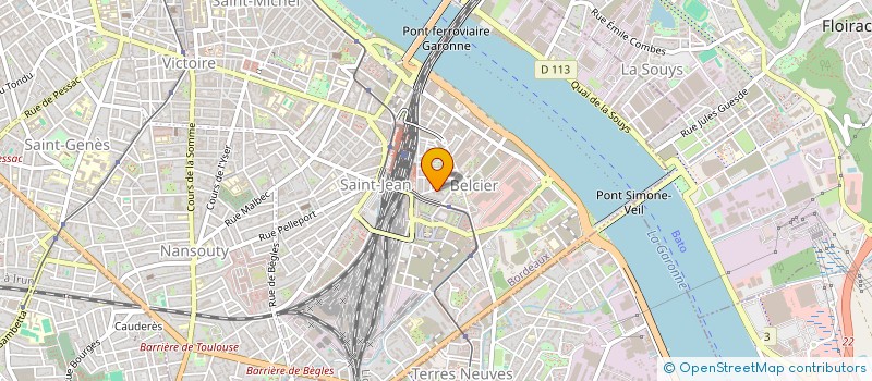 localisation de l'entreprise MADAME EMILIE DUBOIS  BORDEAUX