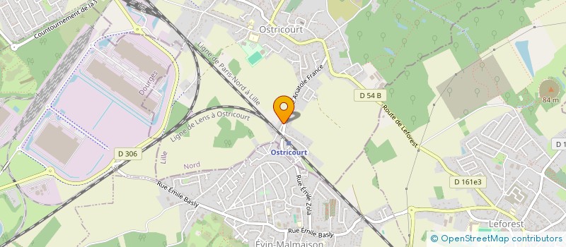 localisation de l'entreprise MADAME EMILIE DUBOIS  OSTRICOURT