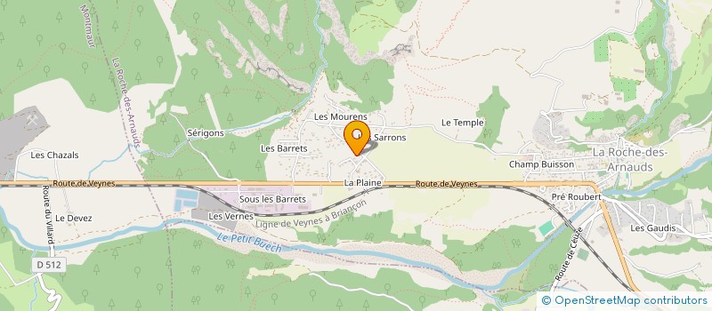 localisation de l'entreprise MADAME EMILIE DUBOQUET  LA ROCHE-DES-ARNAUDS