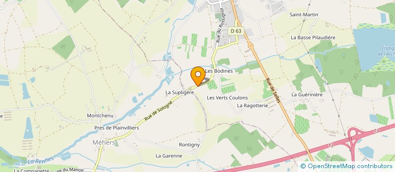 localisation de l'entreprise MADAME EMILIE DUBREUIL  CHEMERY