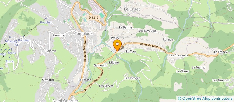 localisation de l'entreprise MADAME EMILIE DUCREY  COMBLOUX