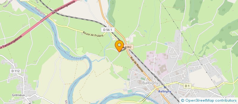 localisation de l'entreprise MADAME EMILIE DUMONTET  BALBIGNY