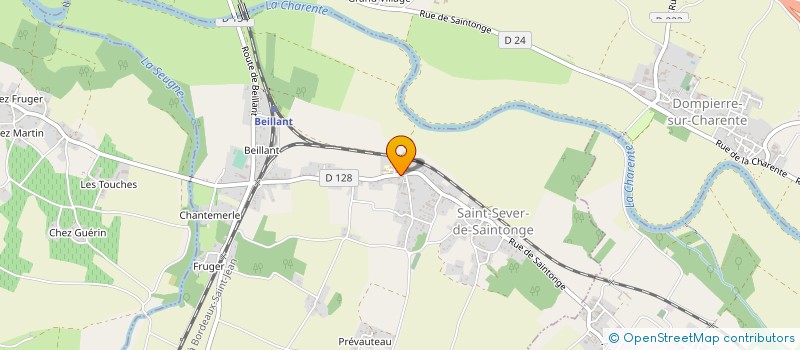 localisation de l'entreprise MADAME EMILIE DUPEUX à SAINT-SEVER-DE-SAINTONGE
