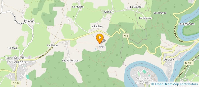 localisation de l'entreprise MADAME EMILIE DURAND  SAINT-MAURICE-EN-GOURGOIS