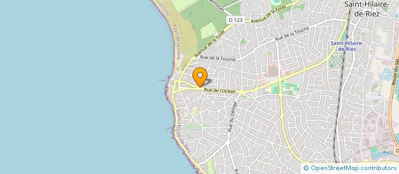 localisation de l'entreprise MADAME EMILIE DURANTEAU-MORINEAU  SAINT-HILAIRE-DE-RIEZ