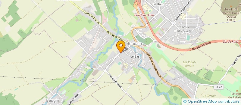 localisation de l'entreprise MADAME EMILIE DURLINS  HOUDAIN