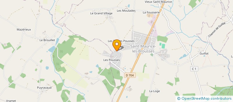 localisation de l'entreprise MADAME EMILIE DUROUX à SAINT-MAURICE-LES-BROUSSES