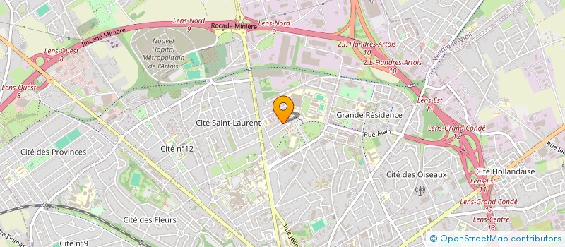 localisation de l'entreprise MADAME EMILIE DUTRIEU  LENS