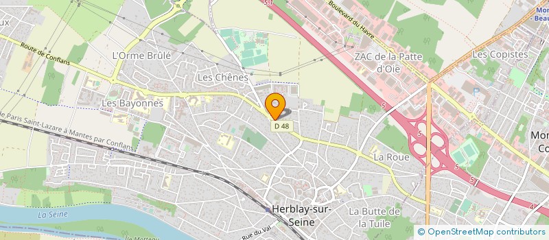 localisation de l'entreprise MADAME EMILIE EBRAS  HERBLAY-SUR-SEINE