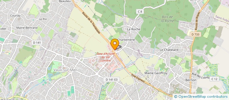 localisation de l'entreprise MADAME EMILIE EBREUIL  VAUX-SUR-MER