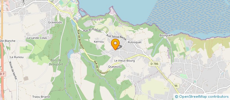 localisation de l'entreprise MADAME EMILIE ESNEE  PAIMPOL