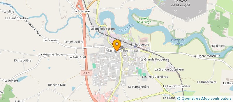 localisation de l'entreprise MADAME EMILIE EVEN  MARTIGNE-FERCHAUD