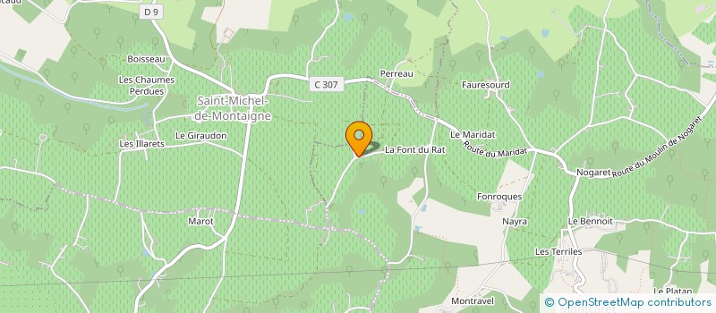 localisation de l'entreprise MADAME EMILIE EYMARD  MONTCARET