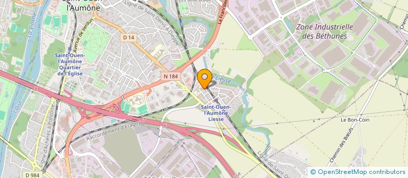 localisation de l'entreprise MADAME EMILIE FAIVRE  SAINT-OUEN-L'AUMONE