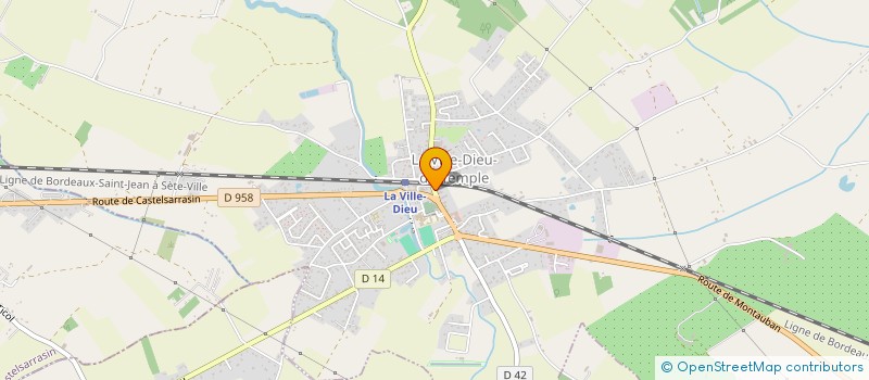 localisation de l'entreprise MADAME EMILIE FANIEN  LA VILLE-DIEU-DU-TEMPLE