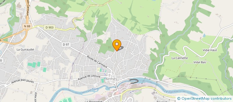 localisation de l'entreprise MADAME EMILIE FARNIERE  ARTHES