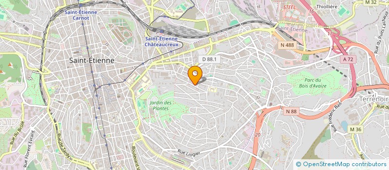 localisation de l'entreprise MADAME EMILIE FAURE  SAINT-ETIENNE