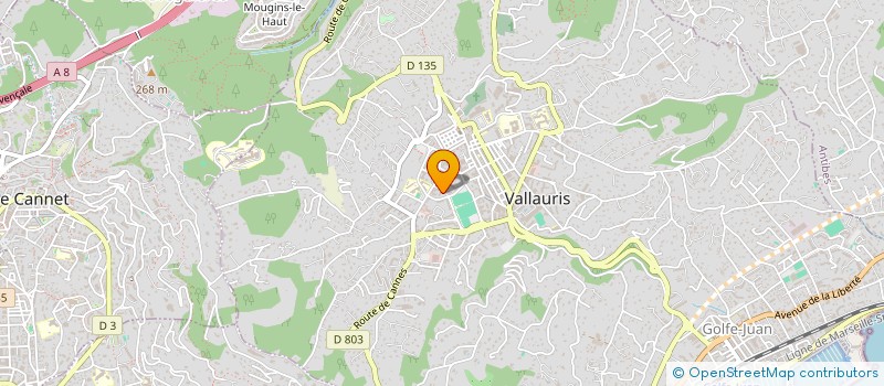 localisation de l'entreprise MADAME EMILIE FAURIE à VALLAURIS