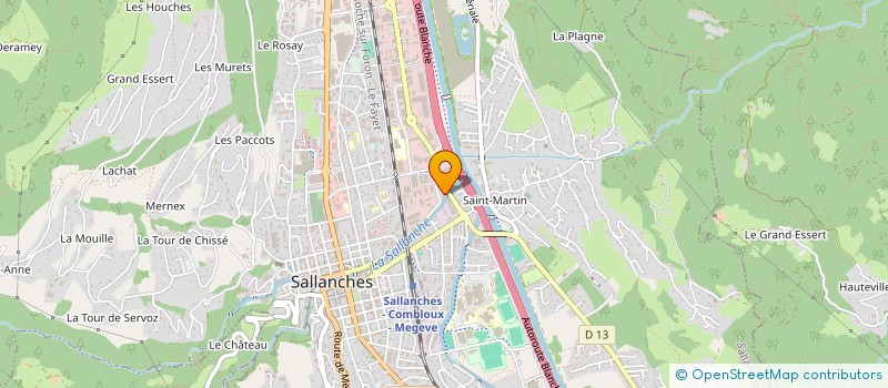 localisation de l'entreprise MADAME EMILIE FAURIEL-ZAPATA  SALLANCHES