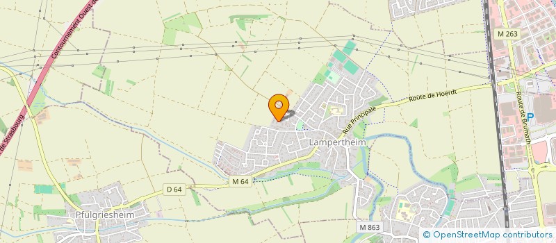 localisation de l'entreprise MADAME EMILIE FEHR  LAMPERTHEIM