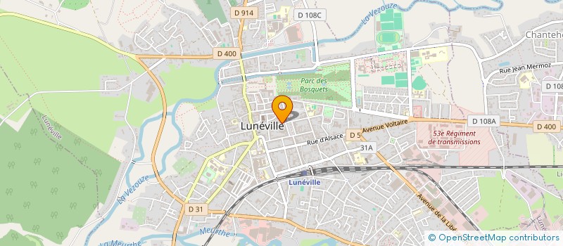 localisation de l'entreprise MADAME EMILIE FELTZ  LUNEVILLE