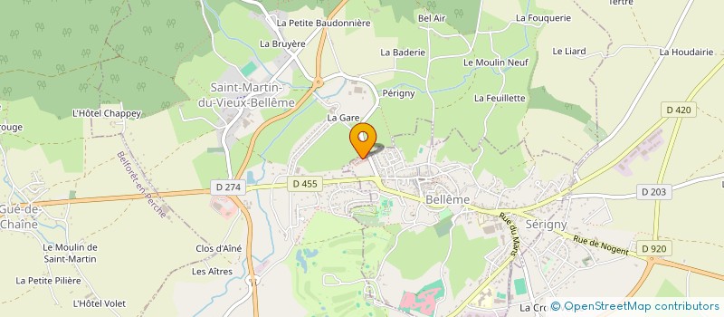 localisation de l'entreprise MADAME EMILIE FERET à BELLEME