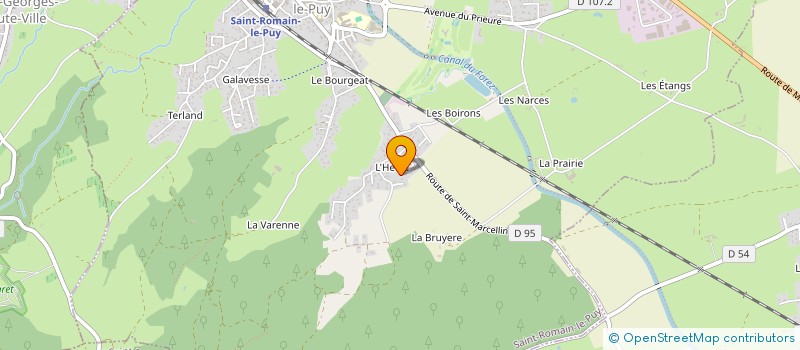 localisation de l'entreprise MADAME EMILIE FERLAY  SAINT-ROMAIN-LE-PUY