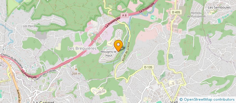 localisation de l'entreprise MADAME EMILIE FERREIRA  MOUGINS